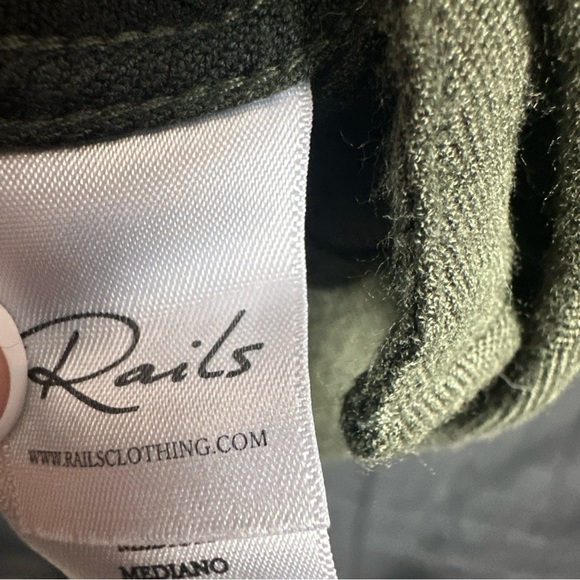 Rails Olive and Black Tie-Dye Button Down Shirt - Picture 8 of 11